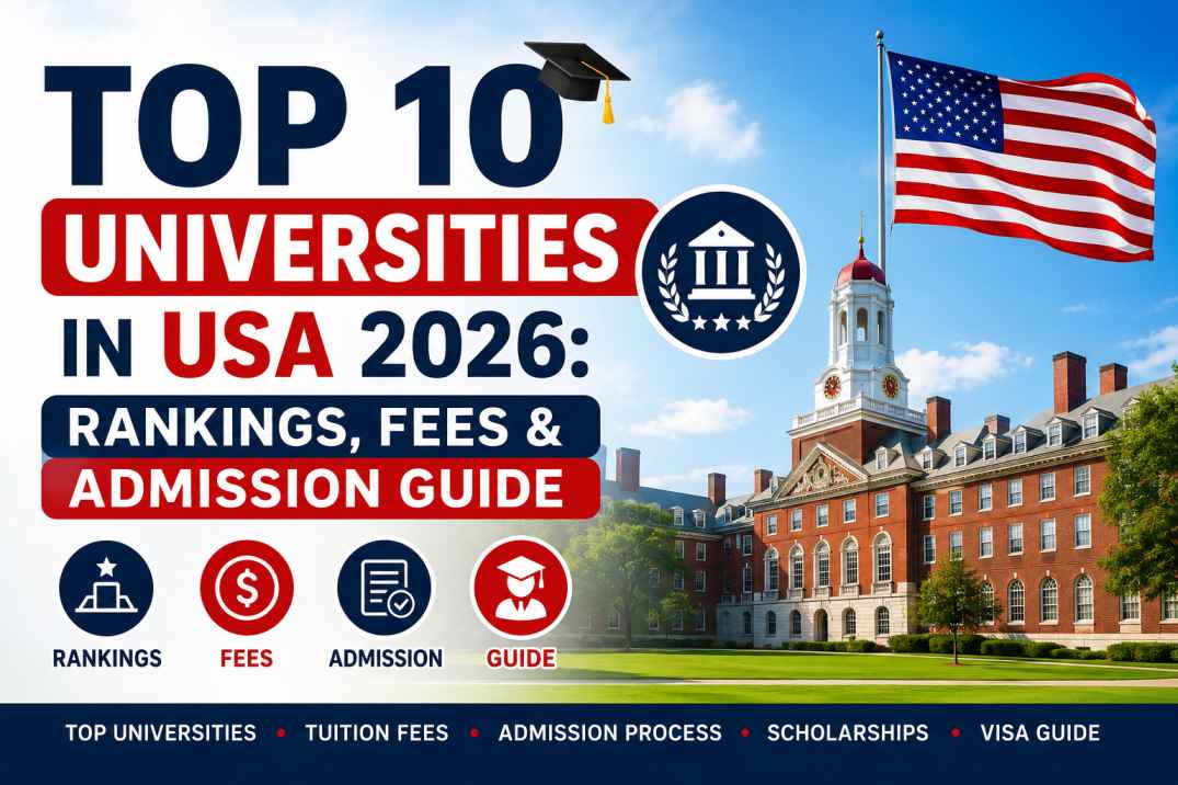 Top 10 Universities in USA 2026: Rankings, Fees & Admission Guide