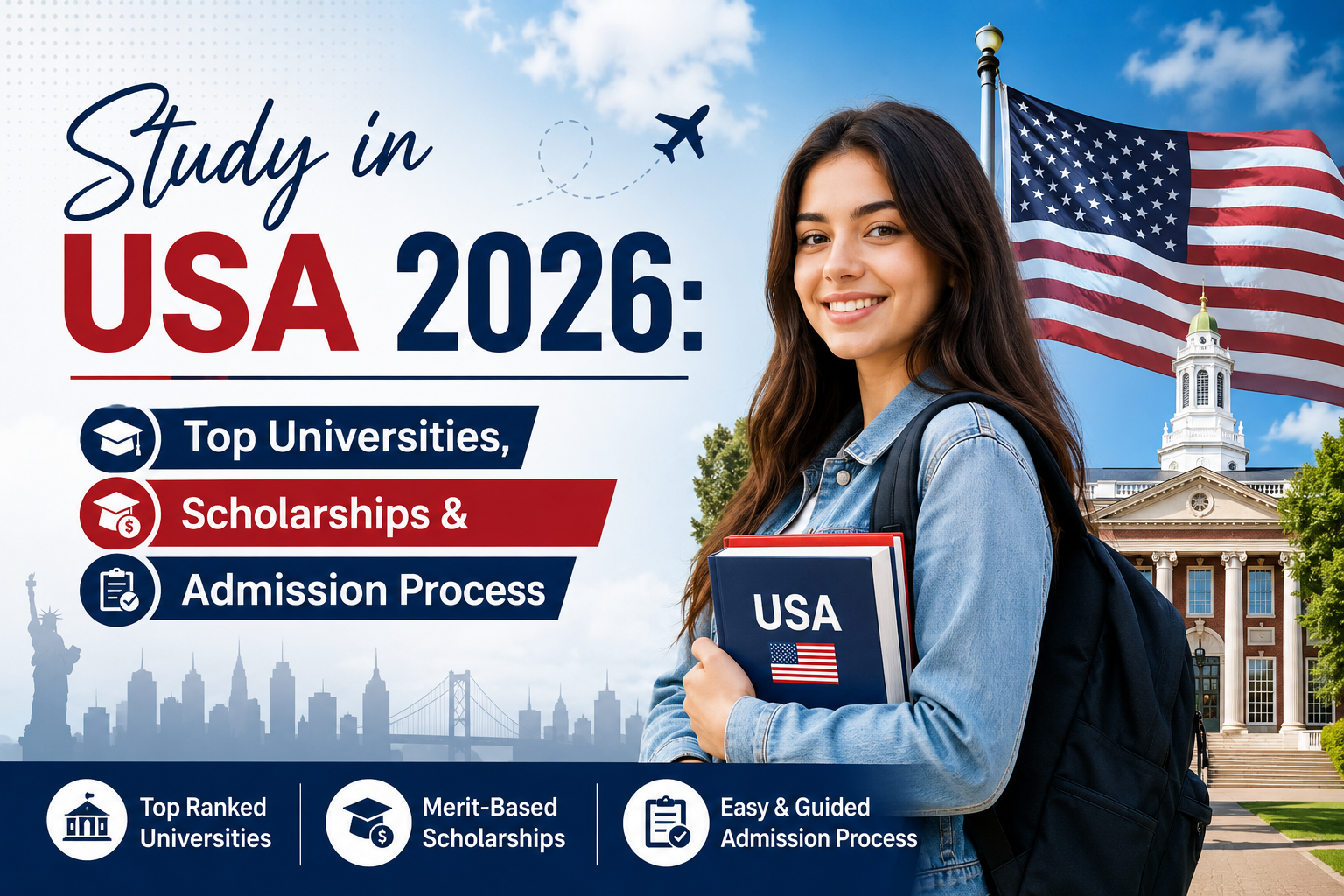 Study in USA 2026: Top Universities, Scholarships & Admission Process